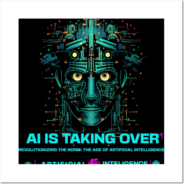 Artificial Intelligence - Computer Science - IT Professional T-Shirt Wall Art by VisionDesigner